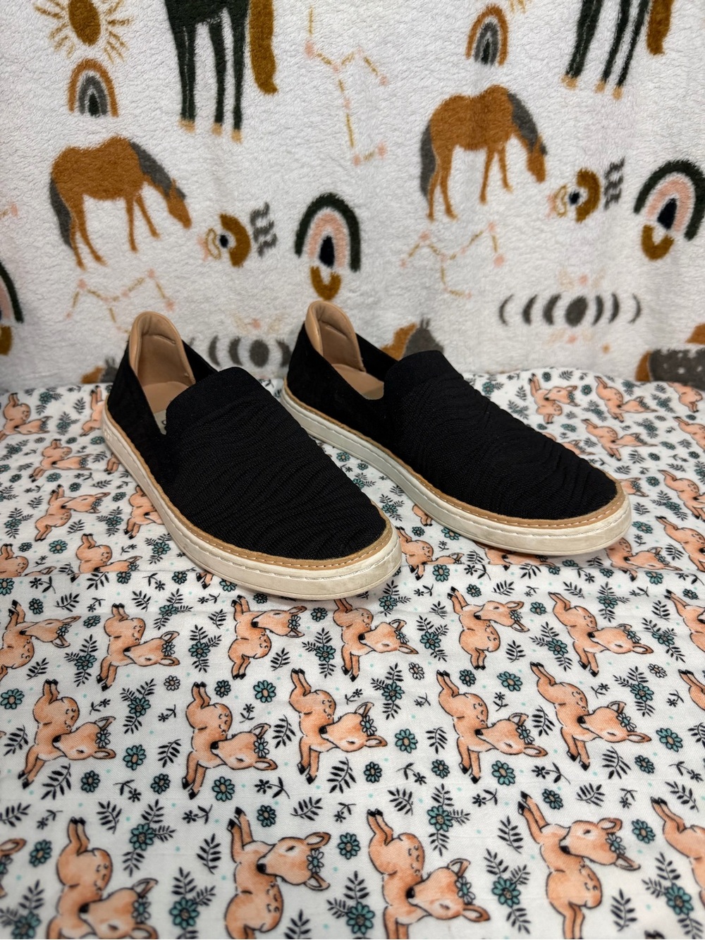 UGG Sammy Chevron Slip-on Black